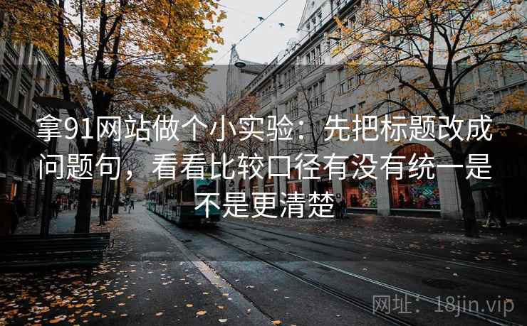拿91网站做个小实验：先把标题改成问题句，看看比较口径有没有统一是不是更清楚